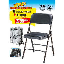 60 CHAISES PLIANTES CONFORT...