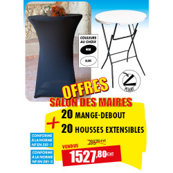 20 TABLES MANGE-DEBOUT + 20...