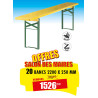 20 BANCS BOIS ENSEMBLE BRASSERIE