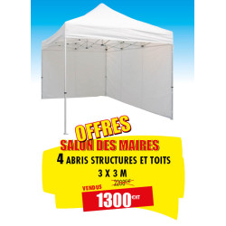 LOT DE 4 ABRIS FESTIFS 300...