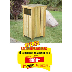 4 CORBEILLES DE RUE...