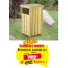 4 CORBEILLES DE RUE ACADIENNE 80 L + OFFERTS 4 SEAUX