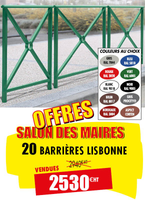 20 BARRIÈRES DE VILLE LISBONNE 1500 MM