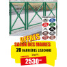 20 BARRIÈRES DE VILLE LISBONNE 1500 MM