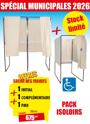 PACK 3 ISOLOIRS DE VOTE