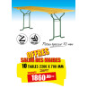10 TABLES EN BOIS RÉCEPTION
