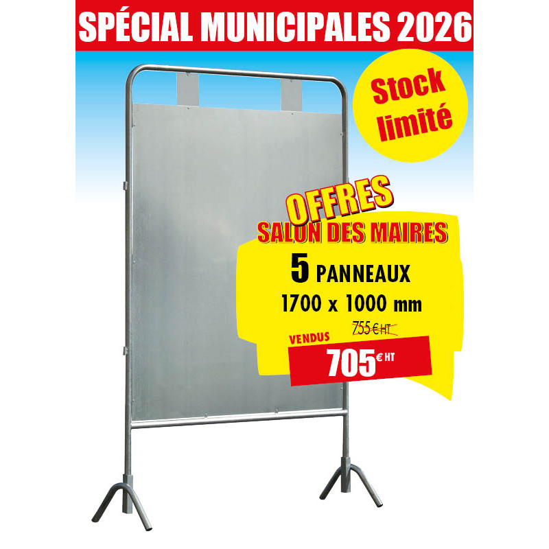 PANNEAUX ÉLECTORAUX LOT DE 5