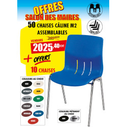 50 CHAISES DE COLLECTIVITÉ...