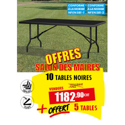 10 TABLES POLYÉTHYLÈNE...