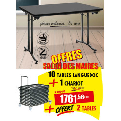 10 TABLES PLIANTES...