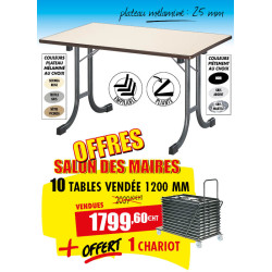 10 TABLES DE COLLECTIVITÉ...