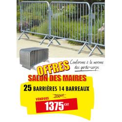 25 BARRIÈRES DE SÉCURITÉ 14...