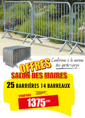 25 BARRIÈRES DE SÉCURITÉ 14 BARREAUX