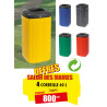 4 CORBEILLES DE VILLE GAMME URBAINE 60 L