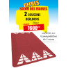2 COUSSINS BERLINOIS ROUGES