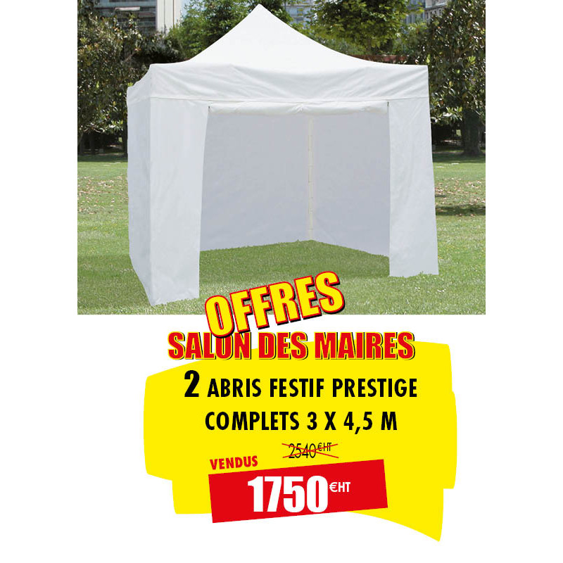 2 TENTES FESTIVES PRESTIGE 300 X 450 CM