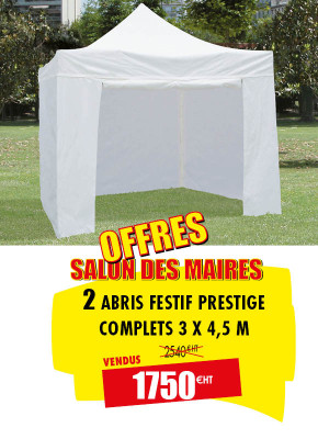 2 TENTES FESTIVES PRESTIGE 300 X 450 CM