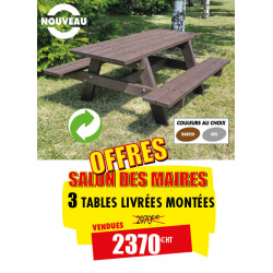 3 TABLES PIQUE-NIQUE...