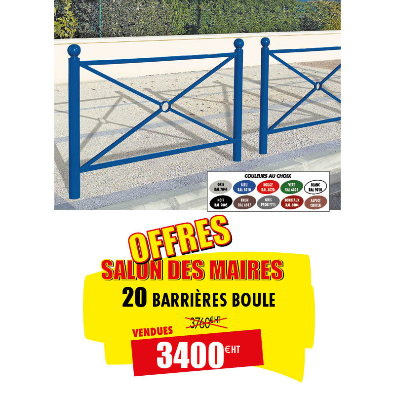 20 BARRIERES DE VILLE PARIS BOULE