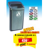 4 CORBEILLES DE VILLE ÉLÉGANTE 50 L + 1 OFFERTE