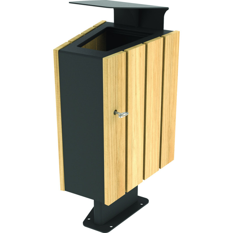 CORBEILLE URBAINE BOIS VILÉO 60 L