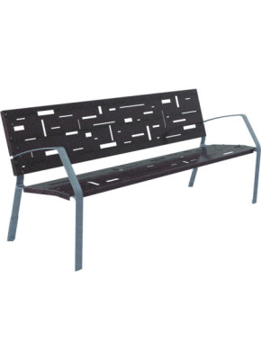 BANC PUBLIC MÉTALLIQUE ABSTRACT