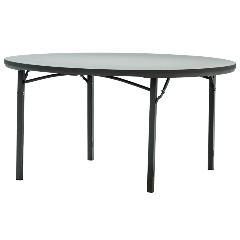TABLE POLYÉTHYLÈNE RONDE GAMME GRIS TAUPE