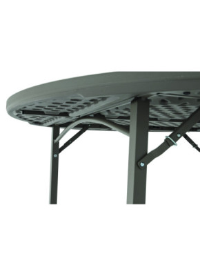 TABLE POLYÉTHYLÈNE RONDE GAMME GRIS TAUPE