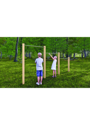 MINI PARCOURS LUDIQUE - BARRES FIXES 3 HAUTEURS