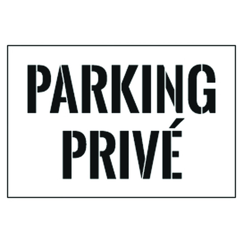 POCHOIR DE MARQUAGE AU SOL EN PVC