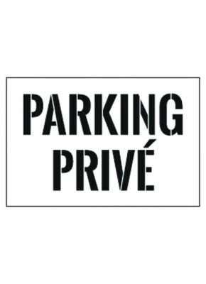 POCHOIR DE MARQUAGE AU SOL EN PVC