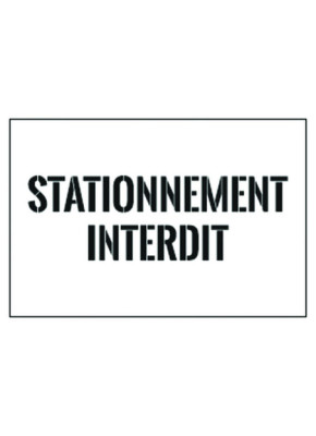 POCHOIR DE MARQUAGE AU SOL EN PVC