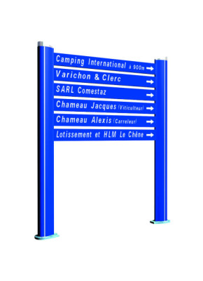 LAMES SIGNALÉTIQUE ALU : GAMME ISOCITY