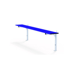 Banc simple fixation sol et mur