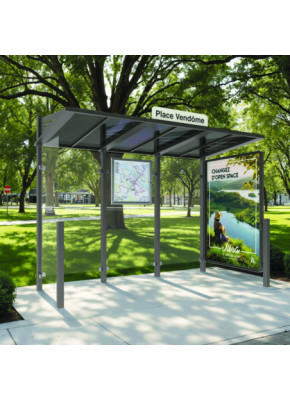 Modèle avec 1 bardage et 1 vitrine