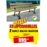 2 BANCS PUBLICS MALOU RECYCLES