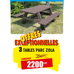 3 TABLES PIQUE-NIQUE...