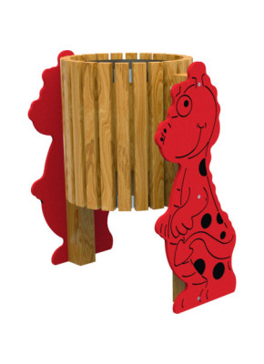 CORBEILLE AIRE DE JEUX DRAGON