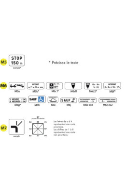 PANONCEAUX POUR PANNEAUX DE SIGNALISATION