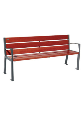 Banc 1800 mm avec accoudoirs