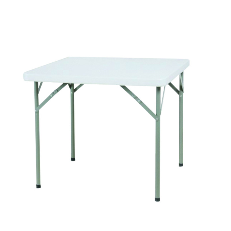 TABLE POLYÉTHYLÈNE CARRÉE PLIANTE