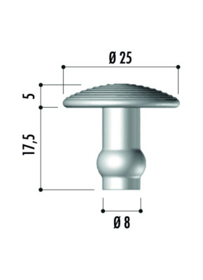 CLOUS INOX SANS SCELLEMENT - LOT DE 250