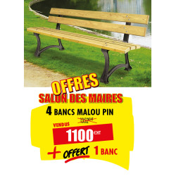 4 BANCS URBAINS MALOU PIN +...