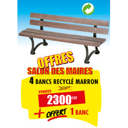 4 BANCS DE VILLE RECYCLÉ...