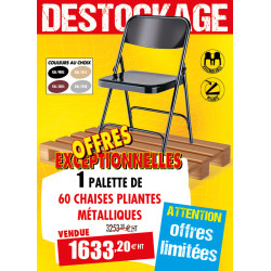 60 CHAISES PLIANTES...