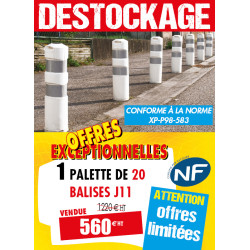 20 BALISES AUTORELEVABLES J11