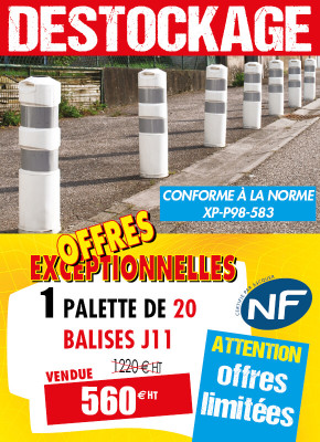 20 BALISES AUTORELEVABLES J11