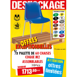 60 CHAISES COQUE...