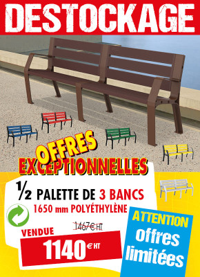 3 BANCS PUBLICS MODÈLE