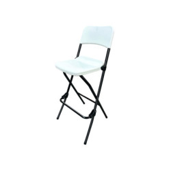 TABOURET HAUT BLANC